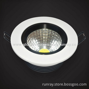 5W LED Ceiling Light, 85-265V AC or 12V DC Input Voltage, 80-110lm/W, >75Ra, >0.95 PF